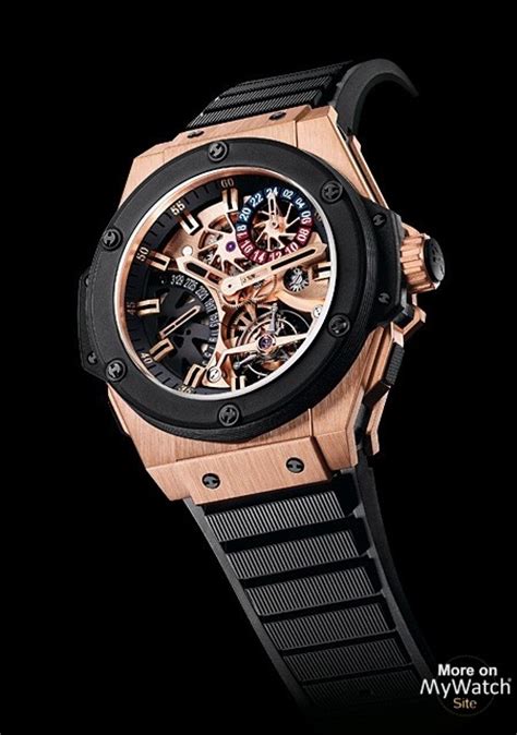 Watch Hublot Gold King Power Tourbillon GMT 